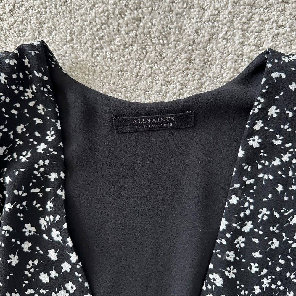 All Saints Floral Blouse US4 - Picture 3 of 6